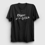 Presmono Brush Panica At the Disco Beyaz Unisex T-Shirt