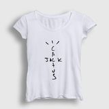 Presmono Cactus Jack Travis Scott Beyaz Unisex T-Shirt