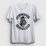 Presmono California Sons of Anarchy Beyaz Unisex T-Shirt