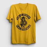 Presmono California Sons Of Anarchy Sarı Unisex T-shirt