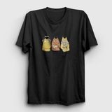Presmono Cat Brothers Kedi Siyah Unisex T-Shirt