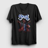 Presmono Chile Ghost Siyah Unisex T-Shirt
