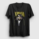 Presmono Cobain Nirvana Siyah Unisex T-Shirt