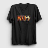 Presmono Concert Kiss Siyah Unisex T-Shirt