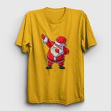 Presmono Dabbing Noel Baba Santa Claus Yılbaşı Sarı Unisex T-shirt