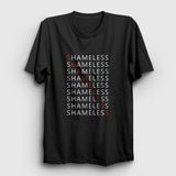 Presmono Diagonal Shameless Siyah Unisex T-Shirt