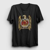Presmono Gold Eagle Slayer Siyah Unisex T-Shirt