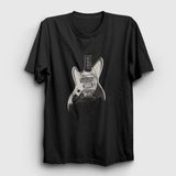 Presmono Guitar Nirvana Siyah Unisex T-Shirt