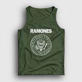Presmono Haki Logo Ramones Erkek Atlet