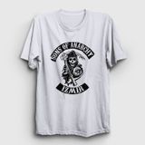 Presmono İzmir Sons Of Anarchy Beyaz Unisex T-shirt