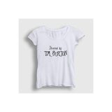 Presmono Kadın Beyaz Directed By Tim Burton Hediye Yönetmen T-Shirt 585171tt
