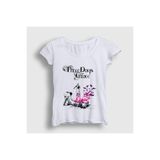 Presmono Kadın Beyaz Life Starts Now Three Days Grace T-Shirt 567257tt