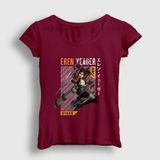 Presmono Kadın Eren Fan Anime Attack On Titan T-shirt