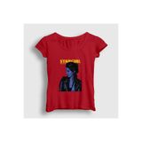 Presmono Kadın Kırmızı Stargirl Weeknd Lana Del Rey T-Shirt 574678tt