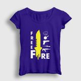Presmono Kadın Knife Free Fire T-shirt