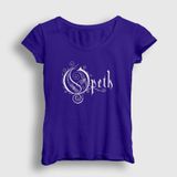 Presmono Kadın Logo Opeth T-shirt