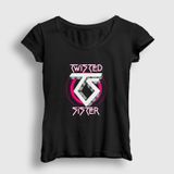 Presmono Kadın Logo Twisted Sister T-shirt