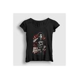 Presmono Kadın Siyah Bill Kaulitz Tokio Hotel T-Shirt 600579tt