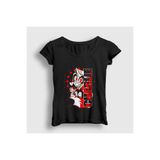 Presmono Kadın Siyah Charlie Morningstar KeeKee Hazbin Hotel T-Shirt 611917tt