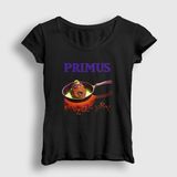 Presmono Kadın Siyah Frizzle Fry Primus T-Shirt - XL