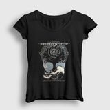 Presmono Kadın Siyah San Antonio A Perfect Circle T-Shirt