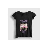 Presmono Kadın Siyah Super Real Me illit Illit T-Shirt 599678tt