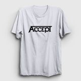 Presmono Logo Accept Beyaz Unisex T-shirt