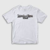Presmono Logo Anime Attack On Titan Beyaz Unisex T-shirt