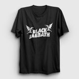 Presmono Logo Black Sabbath Beyaz Unisex T-shirt