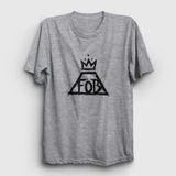 Presmono Logo Fall Out Boy Beyaz Unisex T-Shirt