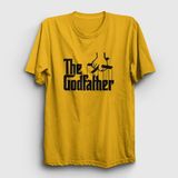 Presmono Logo Film Baba The Godfather Sarı Unisex T-shirt