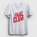 Presmono Logo Film Dövüş Kulübü Fight Club Beyaz Unisex T-shirt
