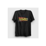 Presmono Logo Film Geleceğe Dönüş Back To The Future Siyah Unisex T-shirt