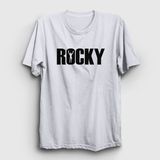 Presmono Logo Film Rocky Beyaz Unisex T-shirt