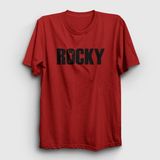 Presmono Logo Film Rocky Kırmızı Unisex T-Shirt