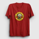 Presmono Logo Guns N' Roses Kırmızı Unisex T-Shirt