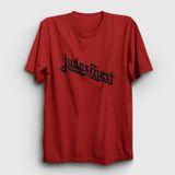 Presmono Logo Judas Priest Kırmızı Unisex T-Shirt