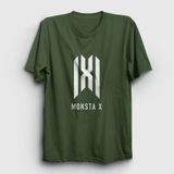 Presmono Logo K-Pop Monsta X Kırmızı Unisex T-Shirt
