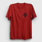 Presmono Logo K-Pop Twice Kırmızı Unisex T-Shirt