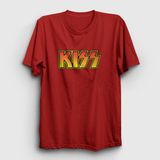 Presmono Logo Kiss Kırmızı Unisex T-Shirt