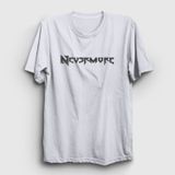 Presmono Logo Nevermore Beyaz Unisex T-shirt