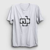 Presmono Logo Rammstein Beyaz Unisex T-Shirt