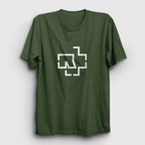 Presmono Logo Rammstein Haki Unisex T-Shirt
