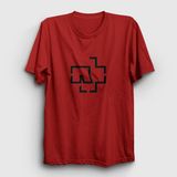 Presmono Logo Rammstein Kırmızı Unisex T-Shirt