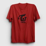 Presmono Logo V2 K-Pop Twice Kırmızı Unisex T-Shirt