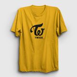 Presmono Logo V2 K-Pop Twice Sarı Unisex T-Shirt