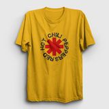 Presmono Logo V2 Red Hot Chili Peppers Sarı Unisex T-Shirt