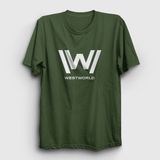 Presmono Logo V2 Westworld Haki Unisex T-Shirt