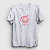 Presmono Logo V3 K-Pop Twice Beyaz Unisex T-shirt