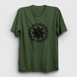 Presmono Logo V3 Red Hot Chili Peppers Haki Unisex T-Shirt